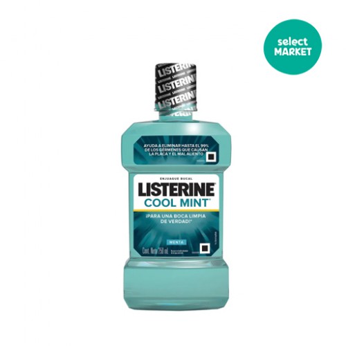Enjuague Bucal Listerine Cool Mint Zero Alcohol 250 Ml. Perfumería